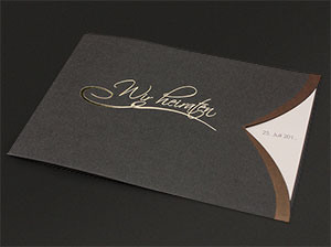 Elegante Hochzeitseinladungen, Detail 1