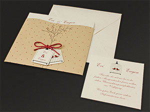 Verspielte Hochzeitseinladungen - Detail 2