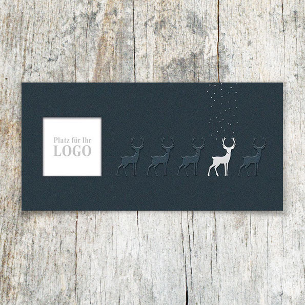 Weihnachtskarten Geschäftlich Mit Logo 2025 Alfie Liliane